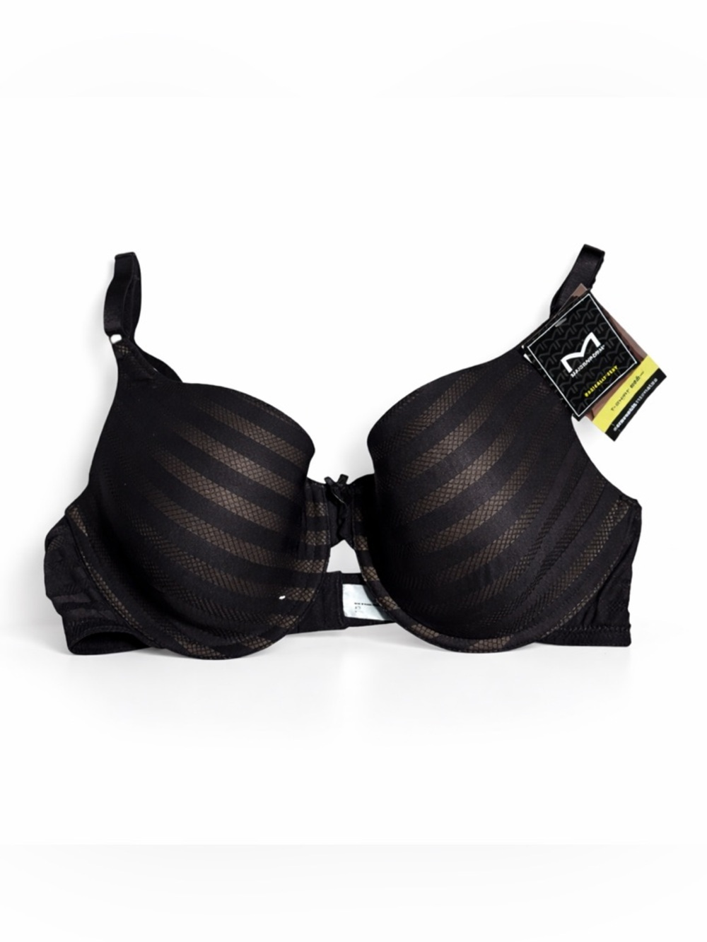 Maidenform Black T-Shirt Bra 40D Lightly Lined Underwire Everyday Comfort